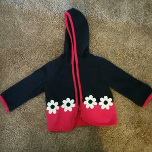 Toddler girl Gymboree zip-up fleece sweater
